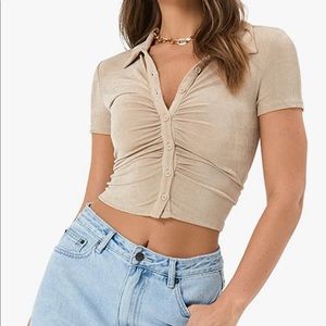 M cropped blouse.